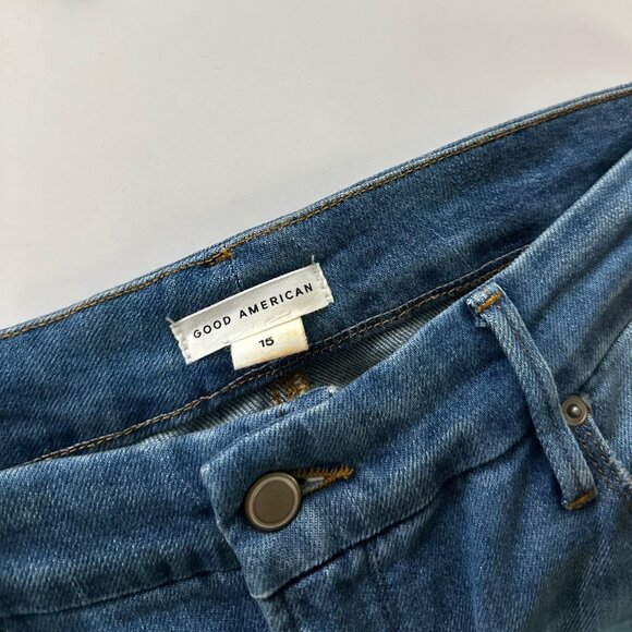 Good American - Good Curve High Waist Straight Leg Jeans - Size 15 - Picture 2 of 2
